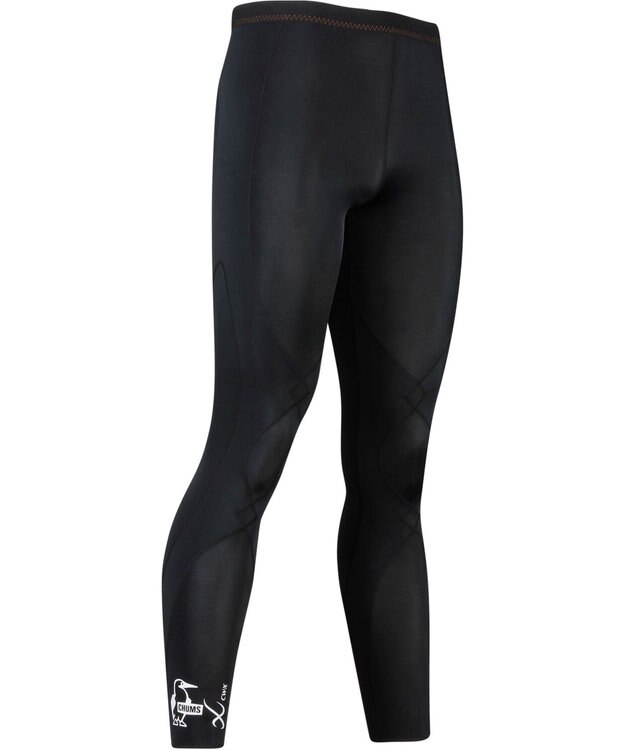 CW-X 【MEN】 CW-X 【CHUMS (チャムス)コラボ】 メンズスポーツタイツ ひざの負荷・運動時の筋肉の疲労を軽減 ロング丈 ジョギング ウォーキング メンズ LNO310 /ワコール ブラック