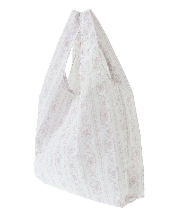 Maison de FLEUR トワルドジュイ調プリントエコバッグ Grayish Pink