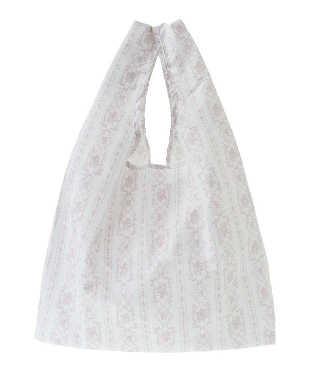 Maison de FLEUR トワルドジュイ調プリントエコバッグ Grayish Pink