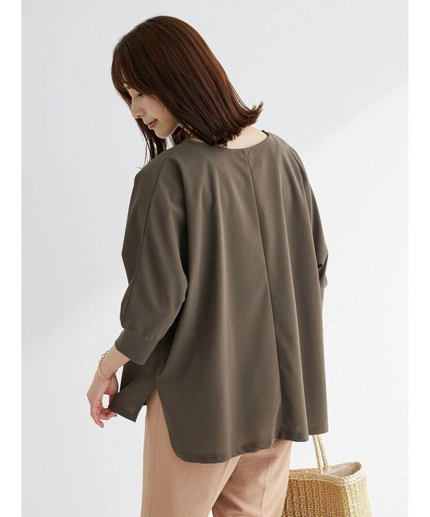 Green Parks ジョーゼットドルマンカットプルオーバー Khaki