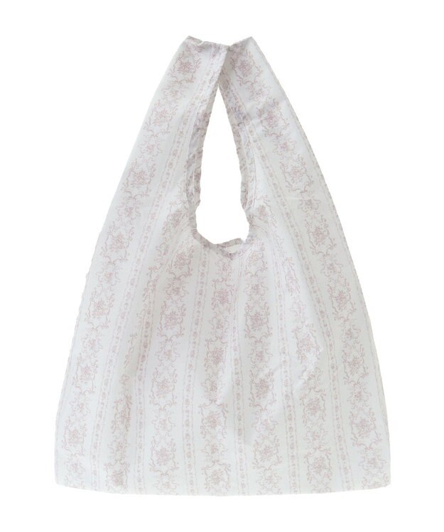 Maison de FLEUR トワルドジュイ調プリントエコバッグ Grayish Pink