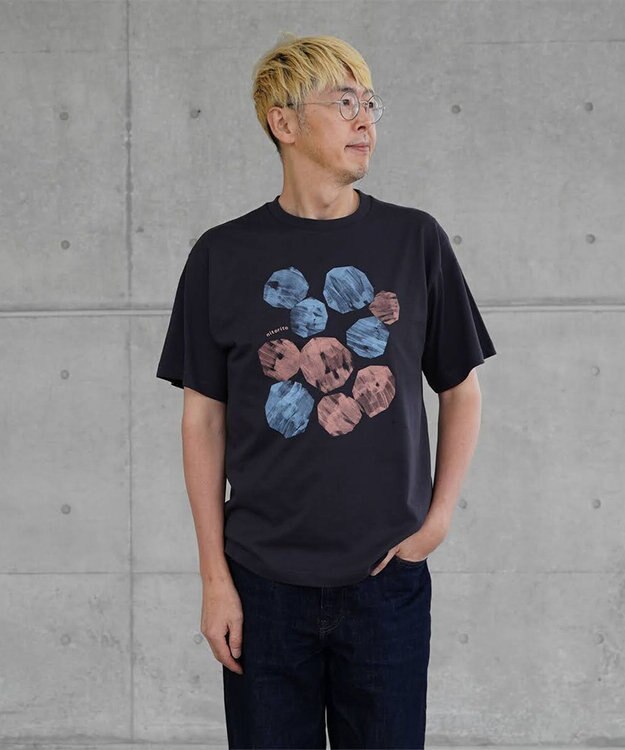 nitorito 【UNISEX】stone Tシャツ pink