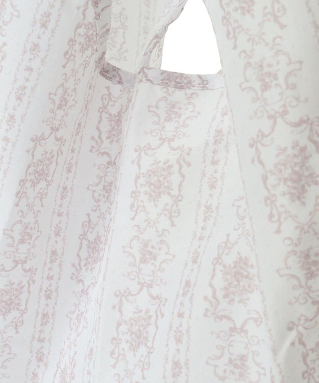 Maison de FLEUR トワルドジュイ調プリントエコバッグ Grayish Pink