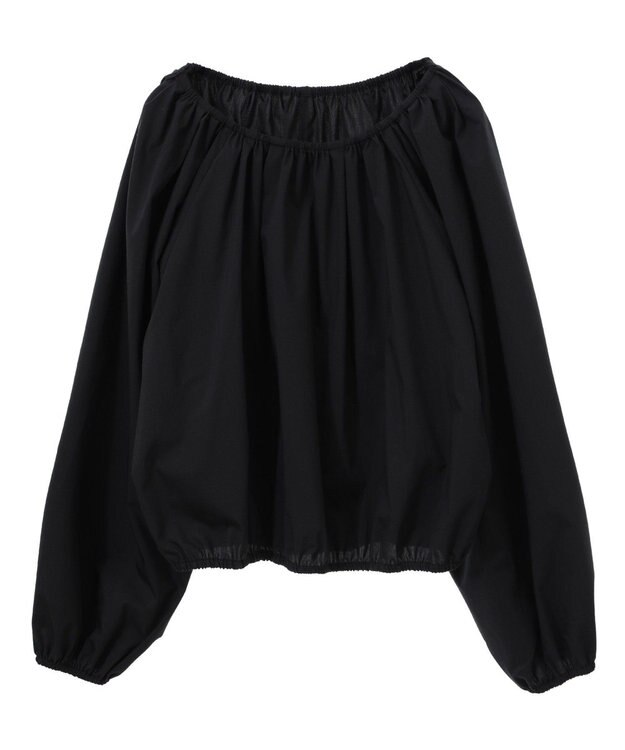 AMERICAN HOLIC イージーケアオフショルダーギャザーブラウス Black