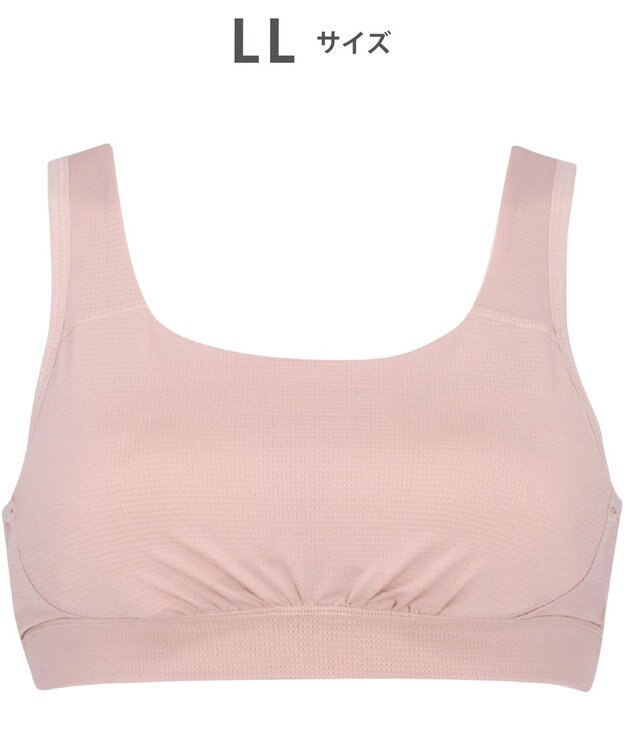 CW-X 【WOMEN】 CW-X スポーツブラ ノンワイヤー 自然な丸みのバストシルエット ズレを軽減 吸汗速乾性(本体) 3Lまで対応 大きいサイズ レディース HTY112 /ワコール サーモンピンク