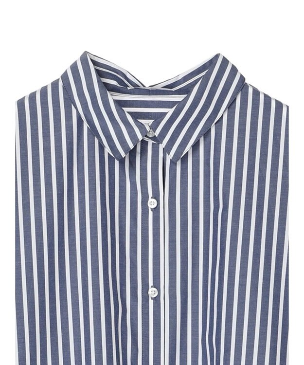 CRAFT STANDARD BOUTIQUE イージーケアオーバーシャツ Stripe Navy