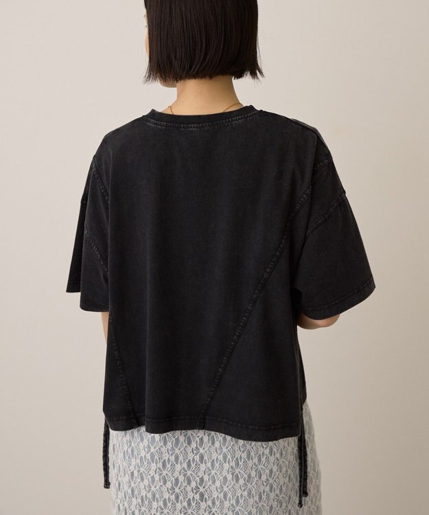 AMERICAN HOLIC ドロストピグメントショートＴシャツ Charcoal Gray