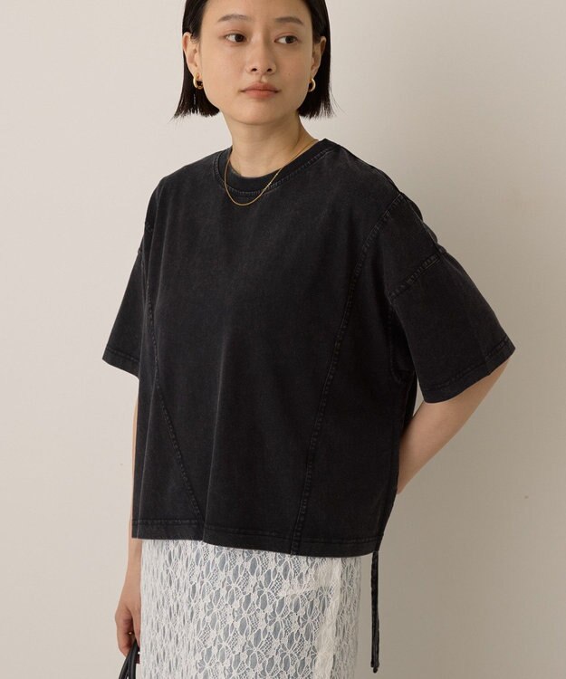 AMERICAN HOLIC ドロストピグメントショートＴシャツ Charcoal Gray