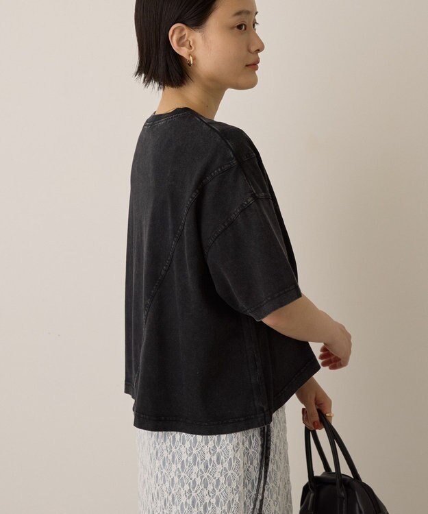 AMERICAN HOLIC ドロストピグメントショートＴシャツ Charcoal Gray