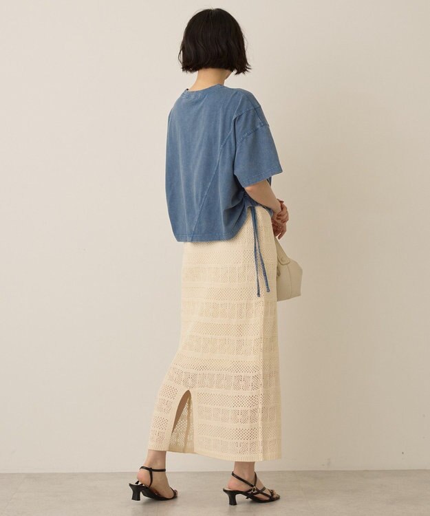 AMERICAN HOLIC ドロストピグメントショートＴシャツ Blue