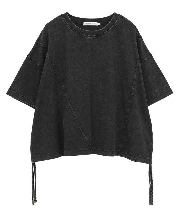 AMERICAN HOLIC ドロストピグメントショートＴシャツ Charcoal Gray
