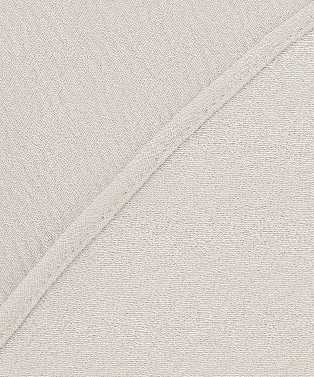 ICB 【WEB限定・洗える】BackSatinGeorgette ラッフルブラウス ベージュ系