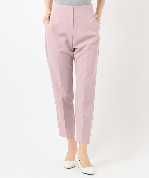 ANY SIS ハイウエストテーパード パンツ ライラック系