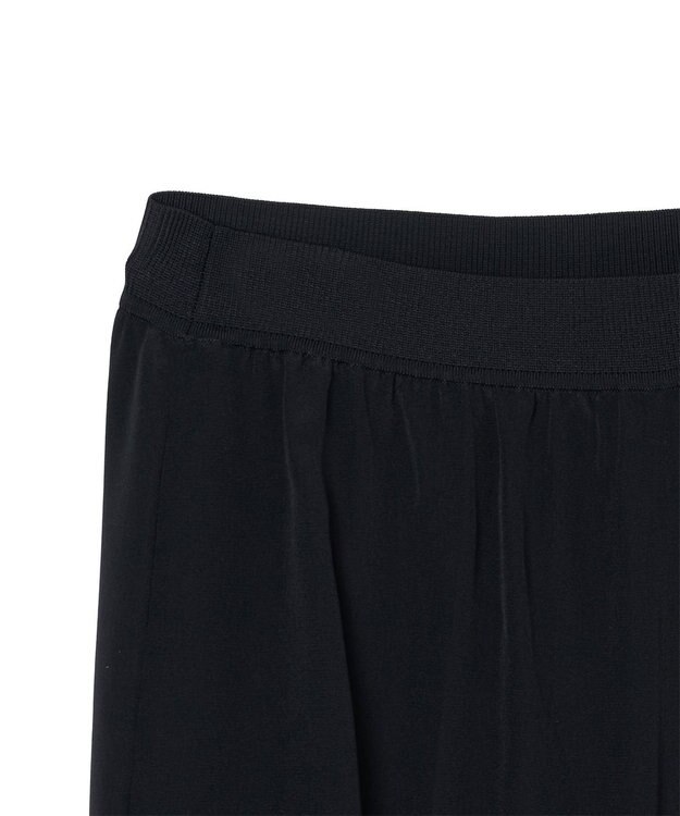 JOSEPH 【FOUNDATIONS】クレープドソワ　ワイドトラウザーズ Black