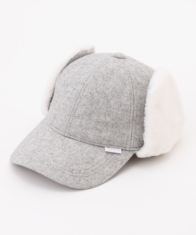23区GOLF 【WOMEN】耳当て付きキャップ ライトグレー系