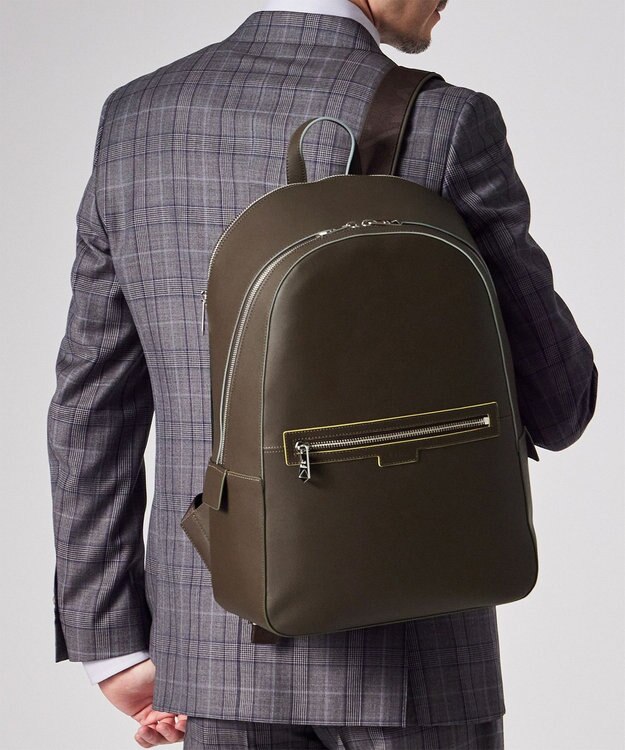 Paul Smith ロゴエンボス リュック ダークブラウン