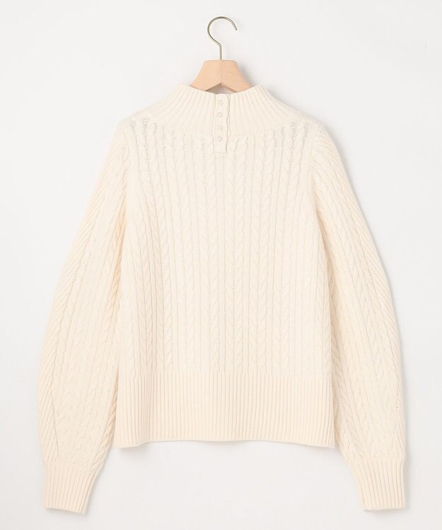 組曲 バルキーケーブル ニット アイボリー系