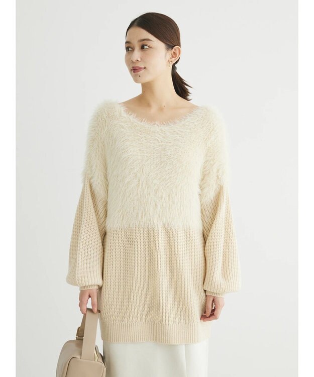 Green Parks ・Ｐｅｔｉｔ　Ｆｌｅｕｒ　シャギーキリカエニット Ivory