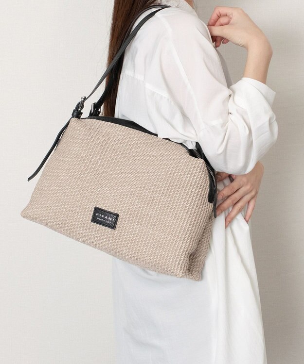 INTER-CHAUSSURES 【RIPANI】サマーコンビ・ショルダー ベージュコンビ