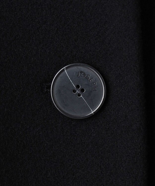 JOSEPH ウールコート　シングルブレストコート Black