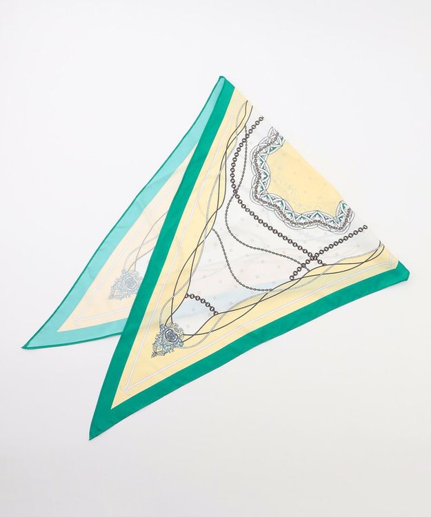 ANY ダイヤスカーフ グリーン系