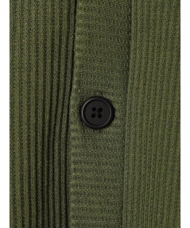 CRAFT STANDARD BOUTIQUE 【リサイクル】ラインカーディガン Khaki