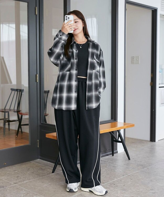 WEGO 【ユニセックス着用ITEM/SMLサイズ展開】オンブレチェックシャツ（LS） 柄1