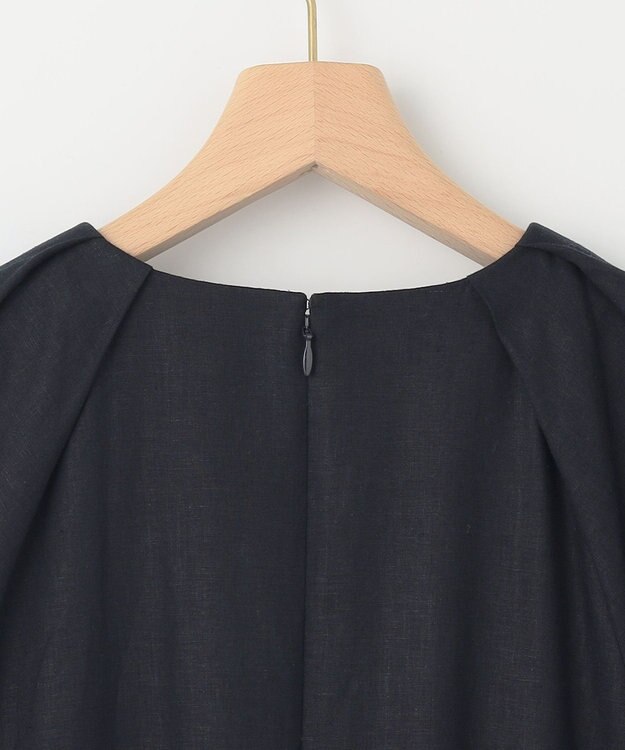 組曲 L リネンレーヨン ワンピース ネイビー系