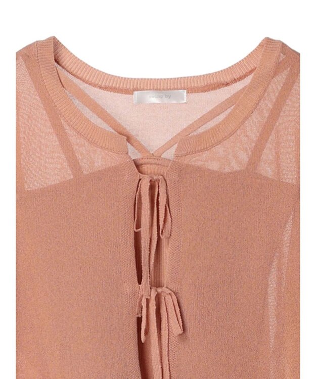 Green Parks ・swing by SET2点ニットカーデ&ニットキャミ Orange