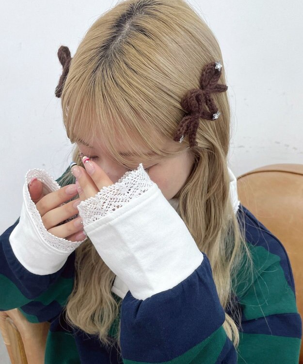 WEGO L2Pニットリボンクリップ ブラック