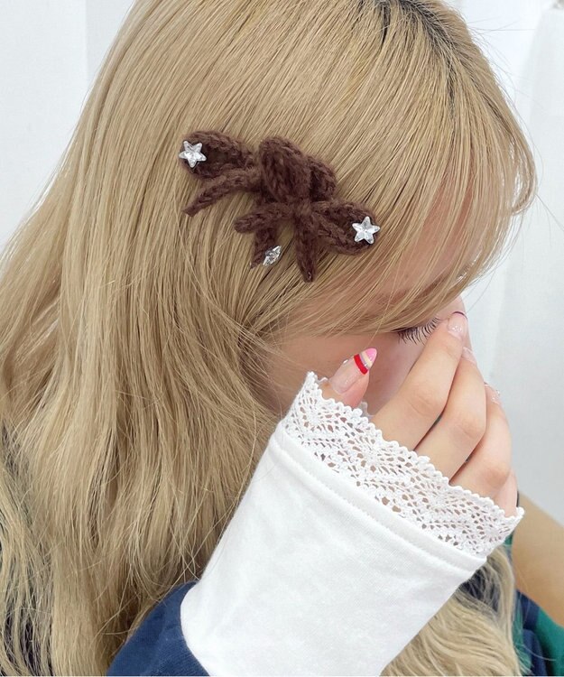 WEGO L2Pニットリボンクリップ ブラック