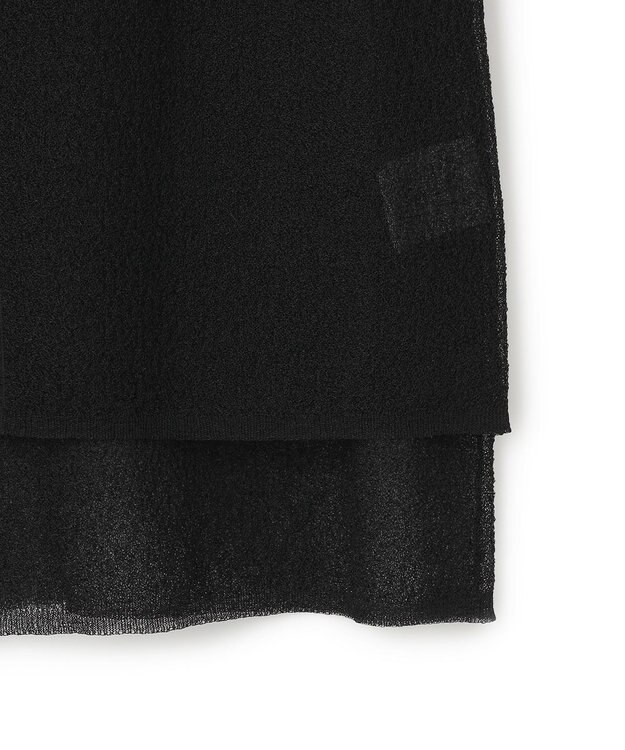 ICB 【洗える】マルチレイヤードハイゲージ ニットプルオーバー ブラック系