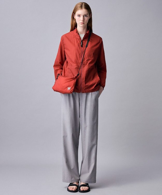 JOSEPH ABBOUD MOUNTAIN 【ゆったり】グリットワッフル アウトドアTシャツ ライトグレー系