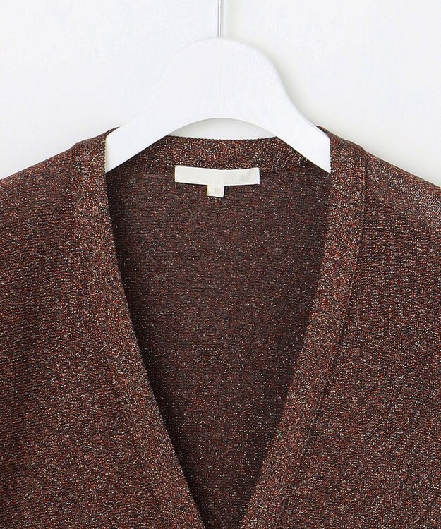 自由区 【カタログ掲載】カラーミックスラメ カーディガン ローズ