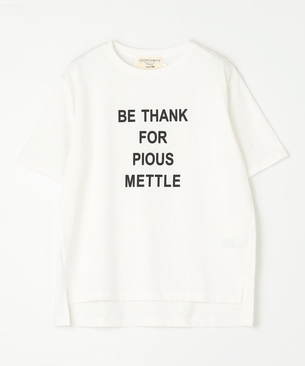 ANY L 【接触冷感/UVケア】アソートロゴ半袖Tシャツ オフ