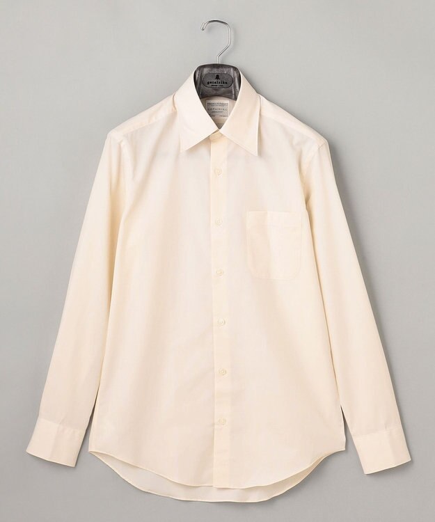 GOTAIRIKU 【形態安定】PREMIUMPLEATS_レギュラーカラー _通年ドレスシャツ(25年秋冬限定色) アイボリー系