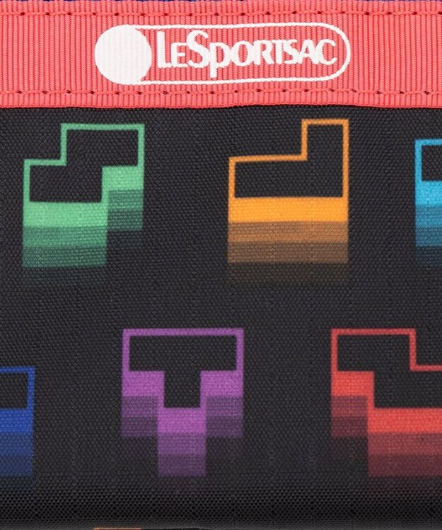 LeSportsac 3ZIP COSMETIC/テトリスフォーリングブロックス/ピンク テトリスフォーリングブロックス/ピンク