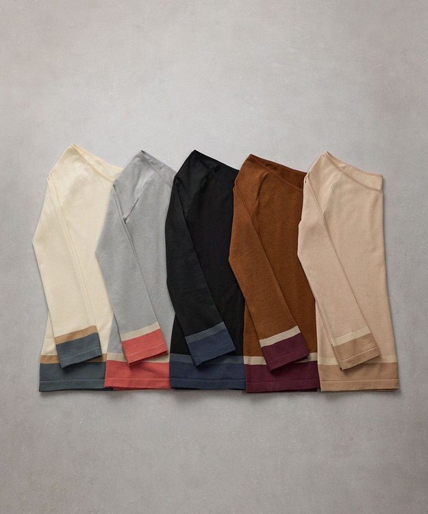 WACOAL あったかインナー よく伸びる生地 袖丈調節可能(7分袖~9分袖) 保温性(身生地) 9分袖 長袖 【360°ラクストレッチ】 レディース CLD371 /ワコール ダークブラウン