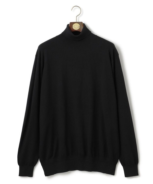 J.PRESS MEN 【KING SIZE】【ストレッチ性 / イージーケア】【FLEX YARN】タートルネックニット ブラック系