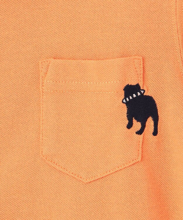 J.PRESS KIDS 【100-130cm】 T/Cライト鹿の子ポロシャツ オレンジ