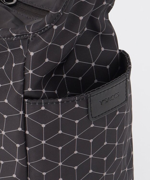 Y'SACCS キュービック×ポイントドット　2WAYトート＆ショルダー　Sサイズ ブラック