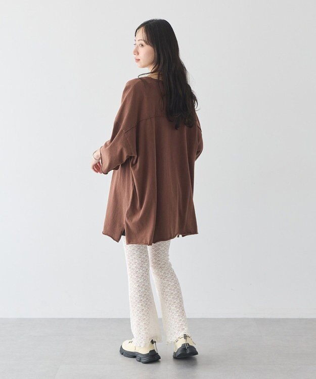 earth music&ecology レースフレアパンツ Off White