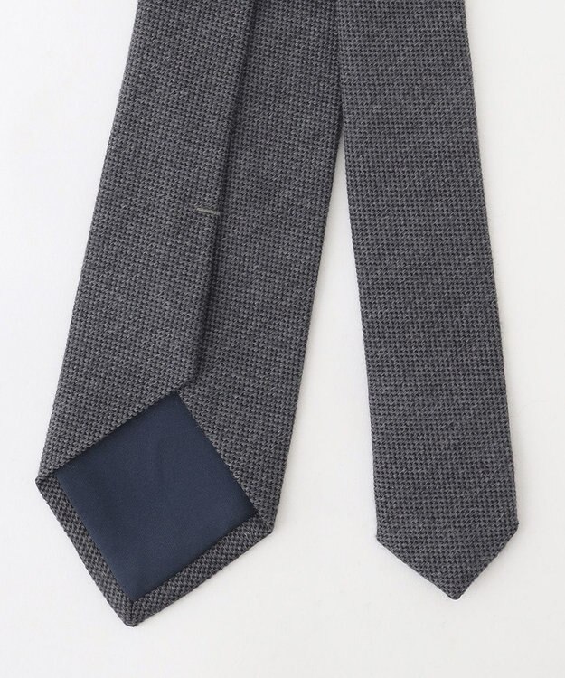 JOSEPH ABBOUD 【日本製】ウールシルクソリッド ネクタイ ライトグレー系