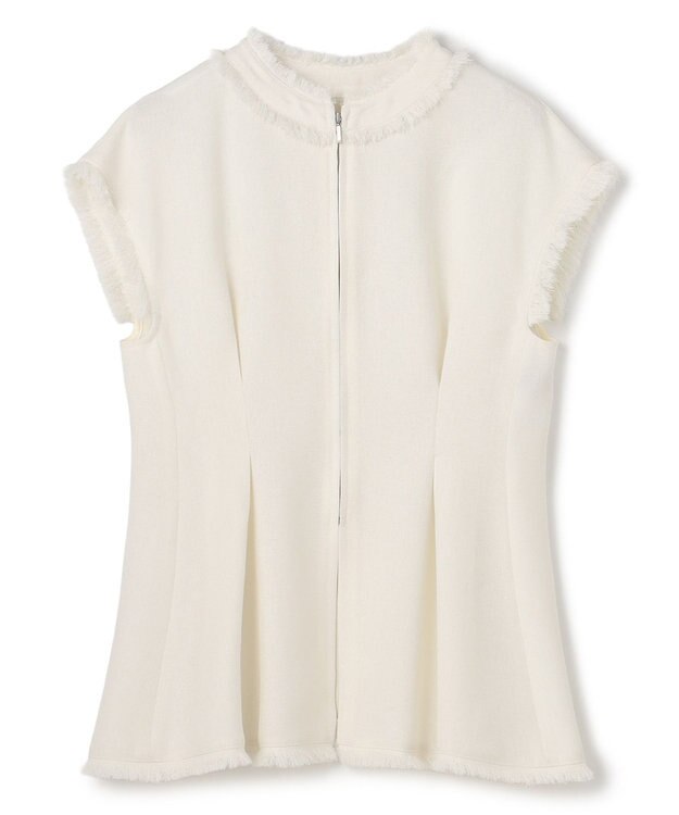 uncrave リネンライクツイル ジレブラウス オフ