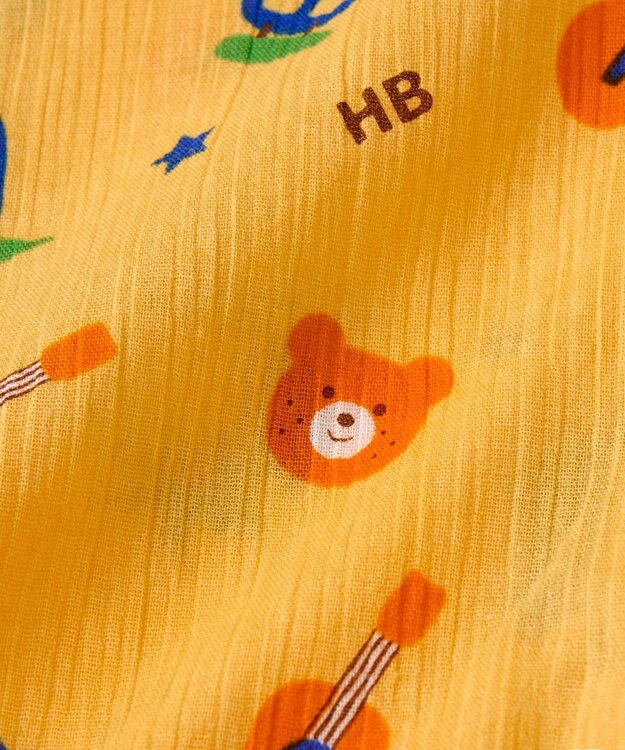 MIKI HOUSE HOT BISCUITS 【90-120cm】 リラックスパンツ 黄