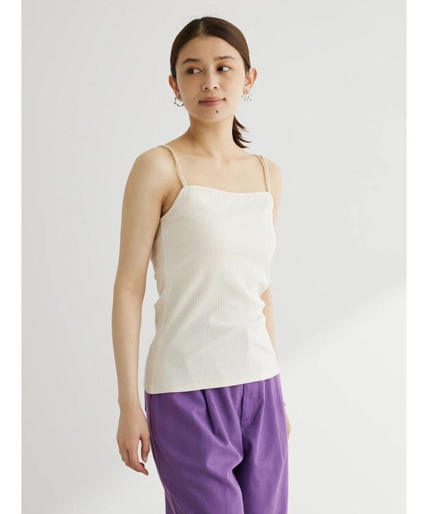 Green Parks カップ付きマルチストラップキャミ Light Beige