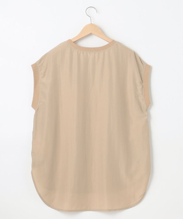 SHARE PARK LADIES ライトタッチ裾テールロゴTシャツ ベージュ系