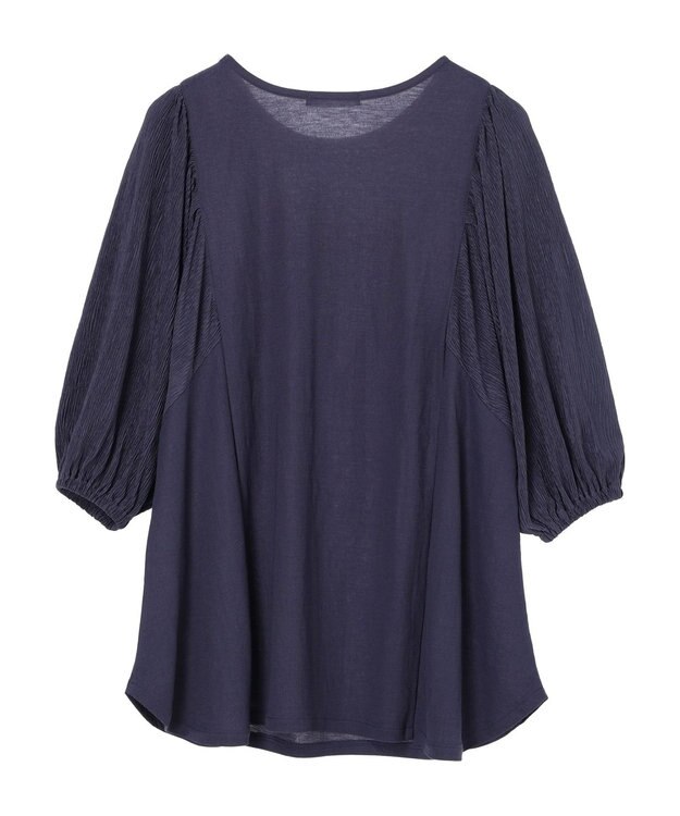 Green Parks ボリューム袖切替プルオーバー Blue