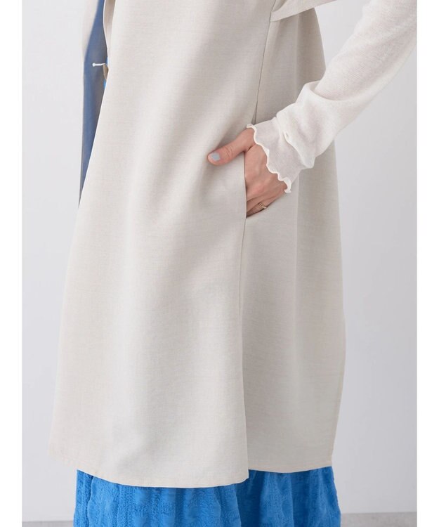 earth music&ecology バックデザインジレ Beige