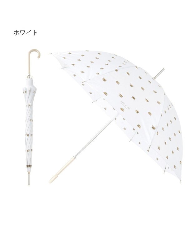 MOONBAT ポール＆ジョー アクセソワ 折りたたみ傘 ヌネット ホワイト